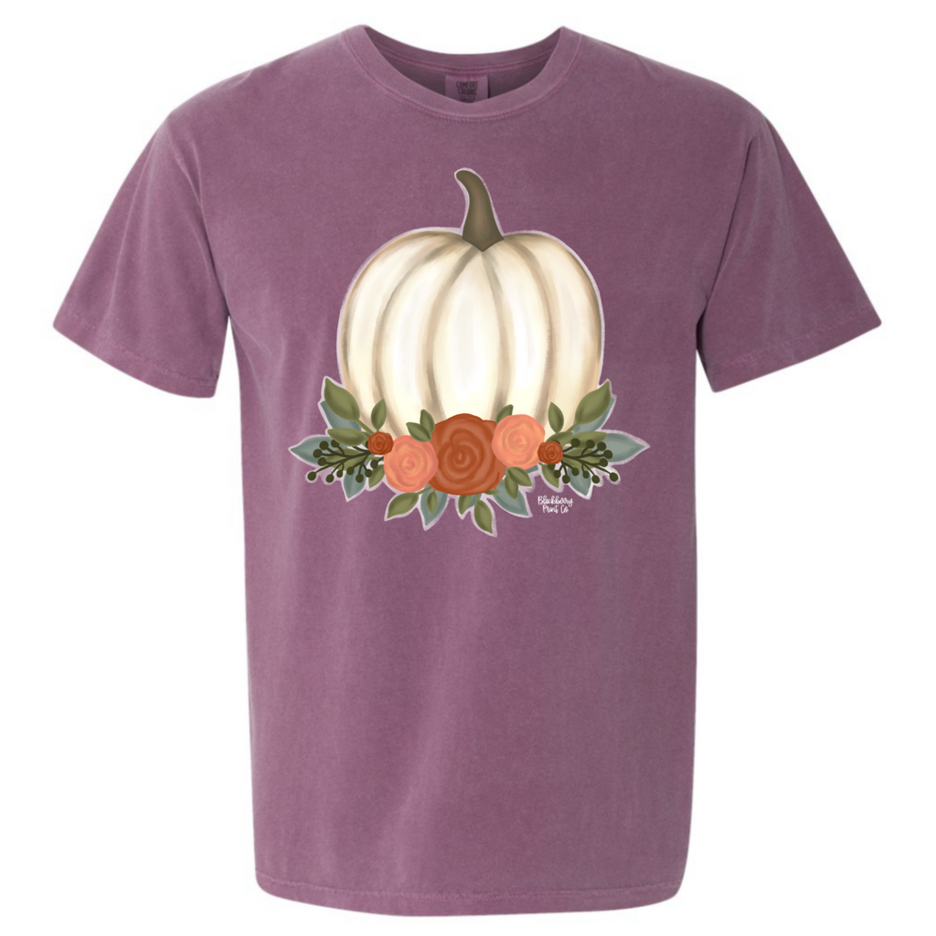 Floral Pumpkin Short Sleeve Tee