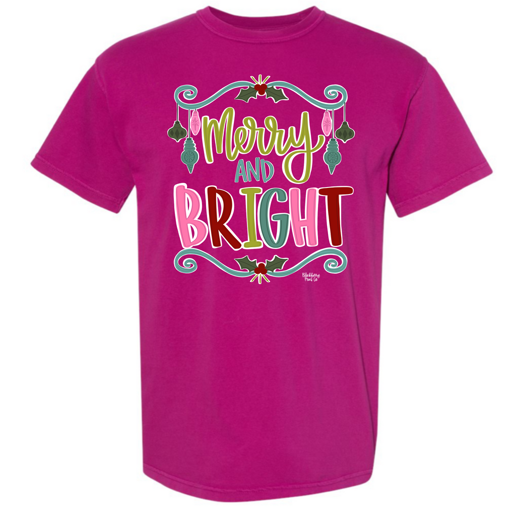 "Merry and Bright" Short Sleeve Tee