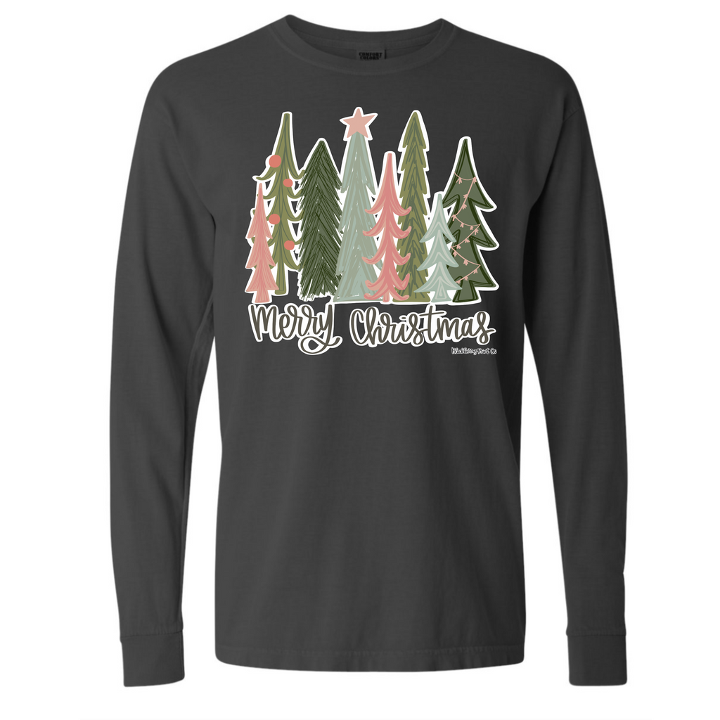 "Merry Christmas Trees" Long Sleeve Tee