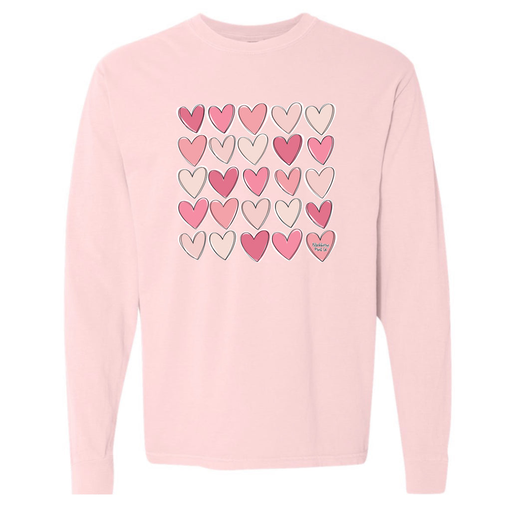 "Mini Hearts" Long Sleeve Tee